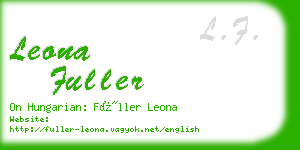 leona fuller business card